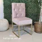 silla pata metal rosa sp